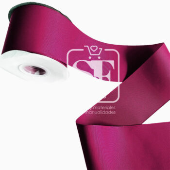 Rollo de Listón 7.5cm Acordonado Vino Tinto