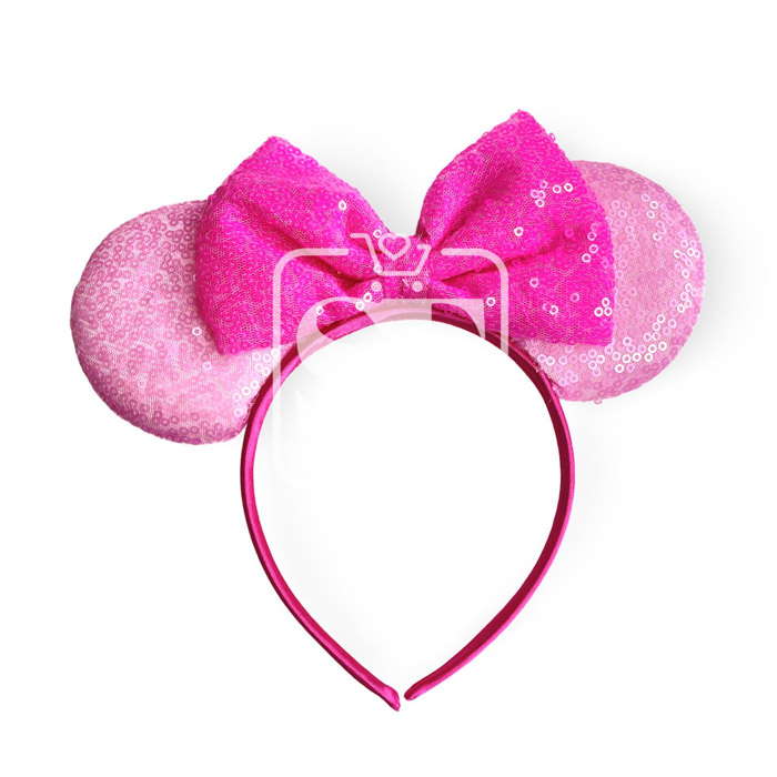 Diadema Minnie Moño Rosa