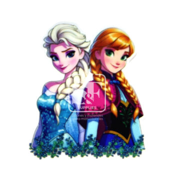 Resina Plana Ana y Elsa