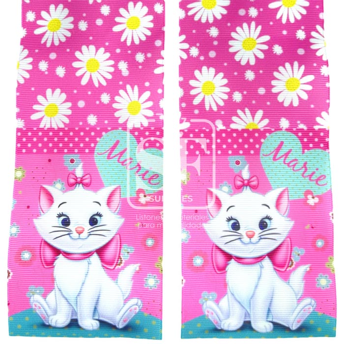 Tira de Listón 7.5cm Gatita Marie