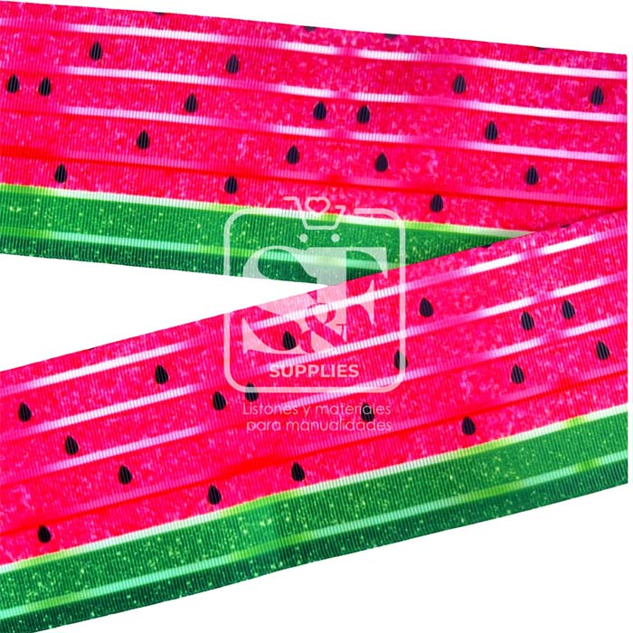 Yarda Estampado 7.5cm Sandía