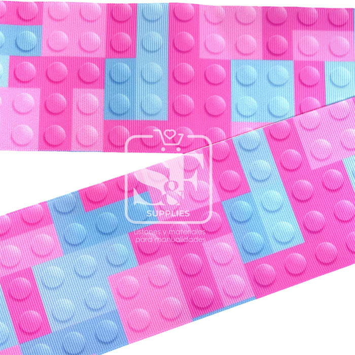 Yarda Estampado 7.5cm Legos de Niña