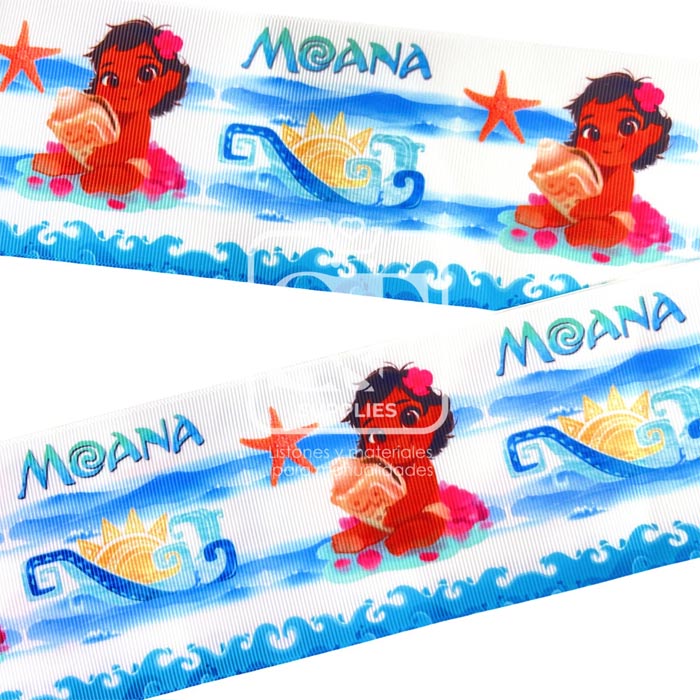Yarda Estampado 7.5cm Moana Bebé