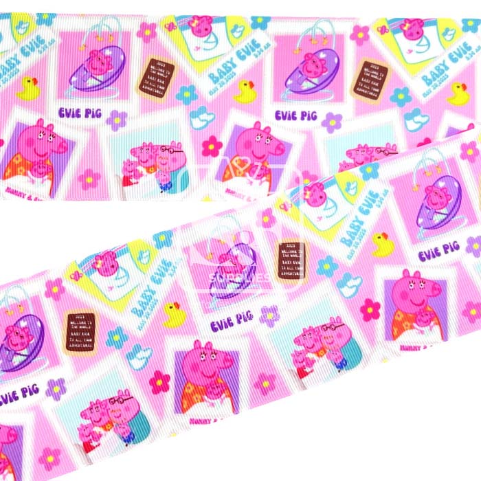 Yarda Estampado 7.5cm Peppa Pig New Season