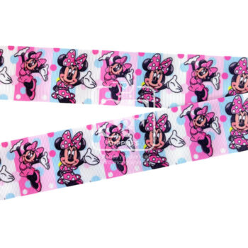Yarda de Estampado 3.8cm Rectángulos Minnie