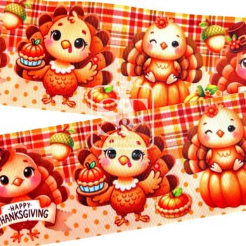 Yarda Estampado 7.5cm Thanks Giving