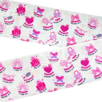 Yarda Estampado 7.5cm Yo en Dios