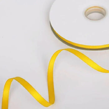 Rollo de Listón 1cm Acordonado Amarillo Mango