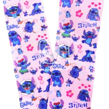 Yarda Estampado 7.5cm Stitch Ohana Rosa