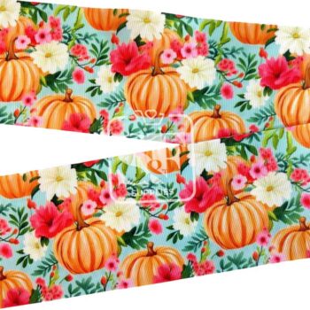 Yarda de Listón Estampado 7.5cm Pumpkin Patch