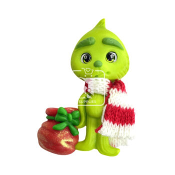 Grinch con Bufanda y Regalo