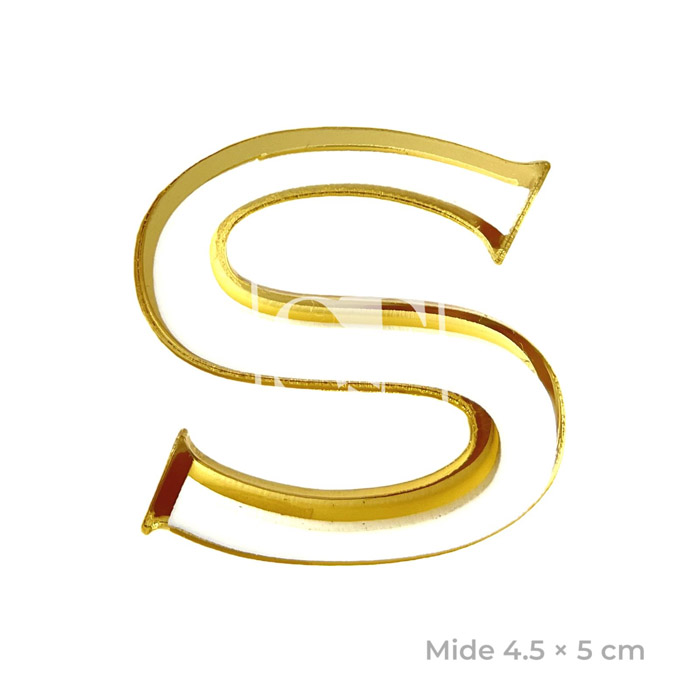 Inicial en Acrílico Doble Capa