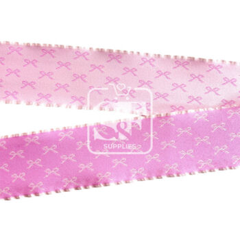 Yarda de Listón 3.8cm Doble Cara Coquette Rosa
