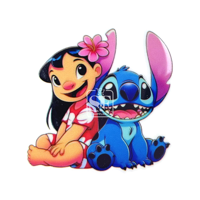 Resina Plana Lilo & Stitch