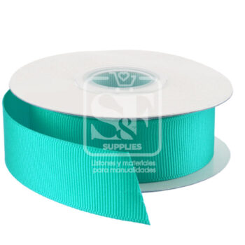 Rollo de Listón 3.8cm Acordonado Aqua