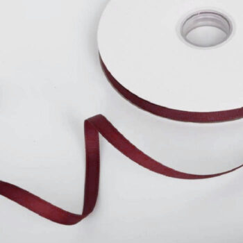 Rollo de Listón 1cm Acordonado Vino Tinto