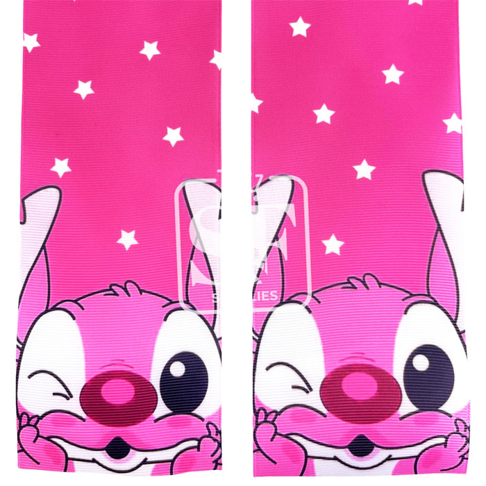 Tira de Listón 7.5cm Love Angela Rosa