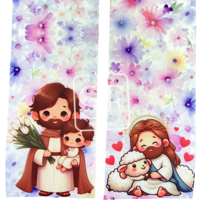 Tira de Listón 7.5cm Tira José y Jesús