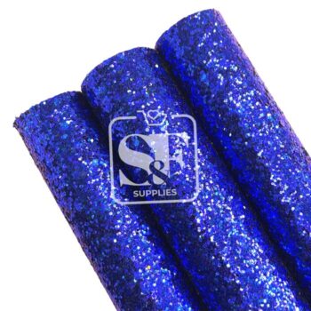 Tramo de Vinil Escarchado Azul Rey