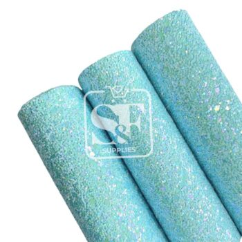 Tramo de Vinil Escarchado Pastel Cielo