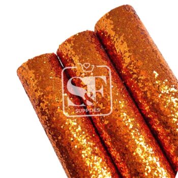 Tramo de Vinil Escarchado Anaranjado