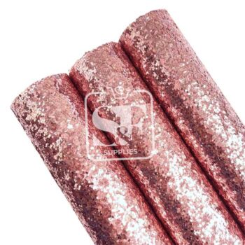 Tramo de Vinil Escarchado Rosa Liso