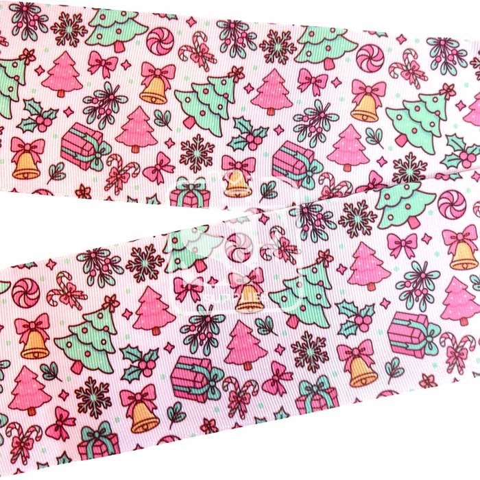 Yarda de Estampado 7.5cm Collage Sweet Christmas