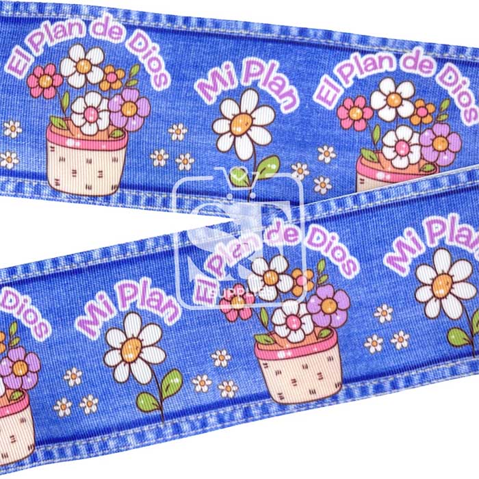 Yarda Estampado 7.5cm El Plan de Dios