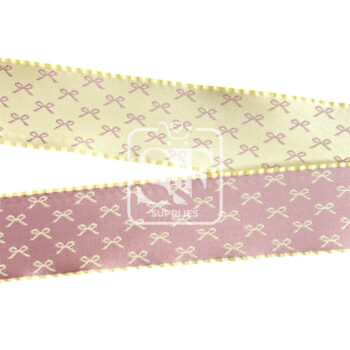 Yarda de Listón 3.8cm Doble Cara Coquette Amarillo