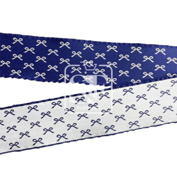 Yarda de Listón 3.8cm Doble Cara Coquette Marino