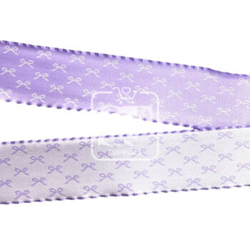 Yarda de Listón 3.8cm Doble Cara Coquette Lila