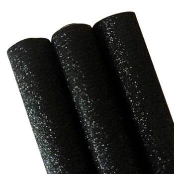 Tramo de Vinil Mini Glitter Negro