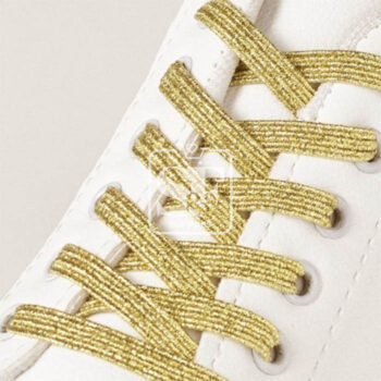 Par de Agujetas Elásticas Doradas