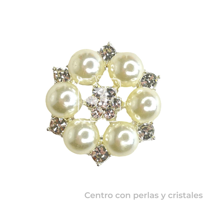 Centros de Flor Perla Individual