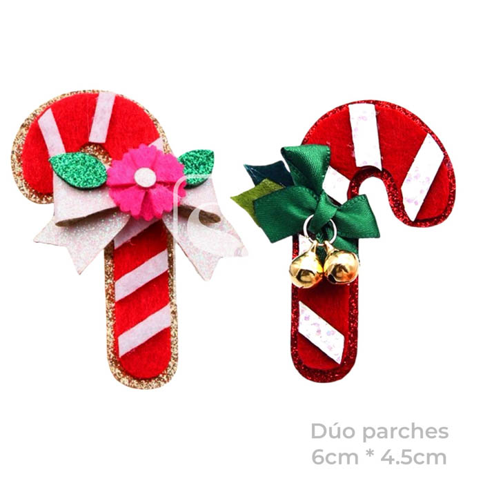 Dúo de Parches Candy Cane