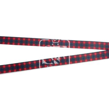 Yarda de Listón 1cm Estampado Escocés