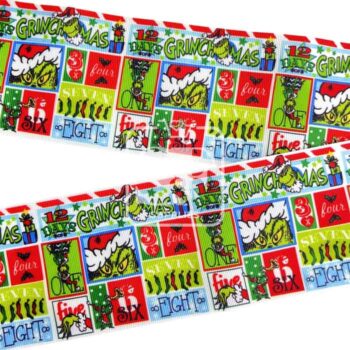 Yarda de Estampado 7.5cm Grinchmas Fun