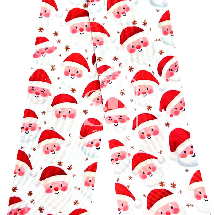 Yarda de Estampado 7.5cm Collage Rostro Santa