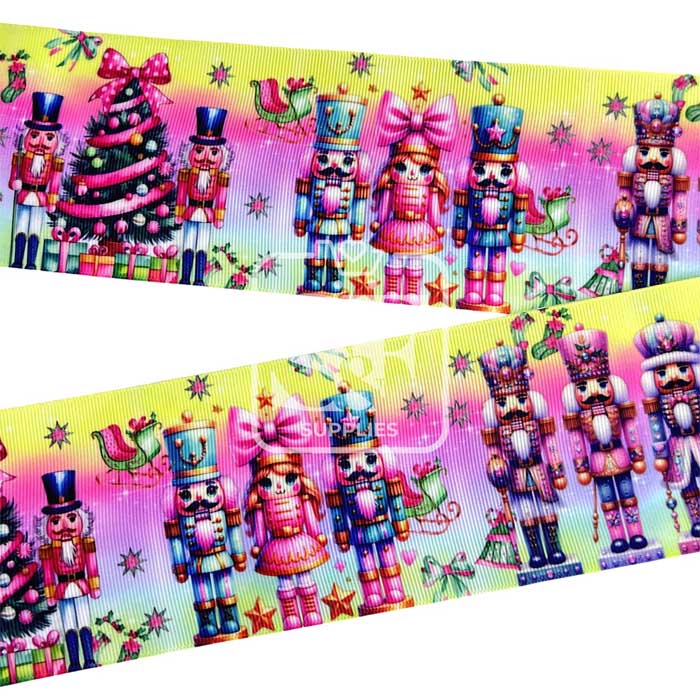 Yarda de Estampado 7.5cm Desfile Navideño