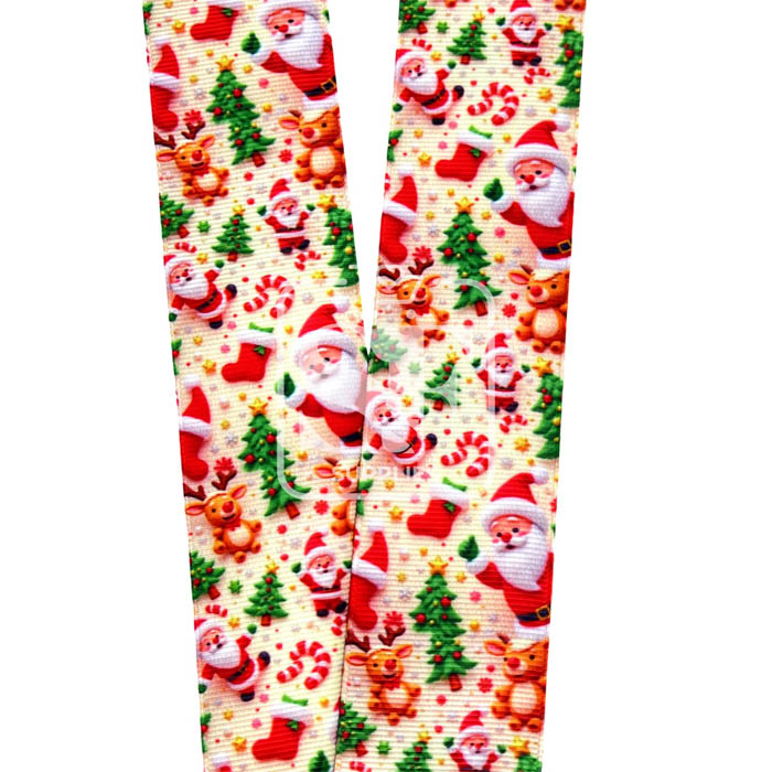 Yarda de Estampado 3.8 Santa y Reno 3D