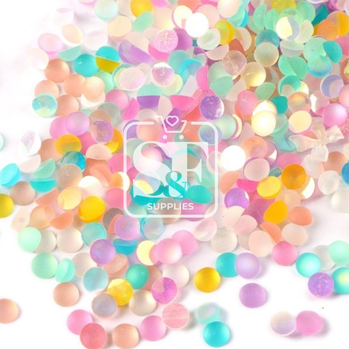 Relleno Medias Perlas Colores Pastel