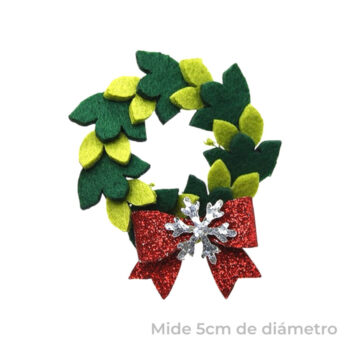 Parche Corona Navideña