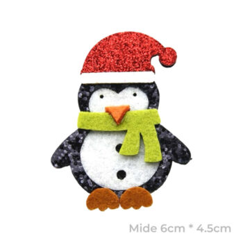 Parche Pingüino con Bufanda