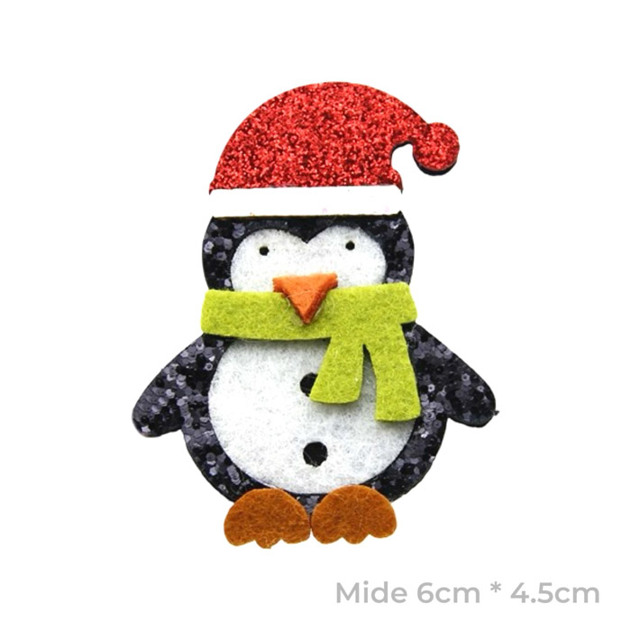 Parche Pingüino con Bufanda