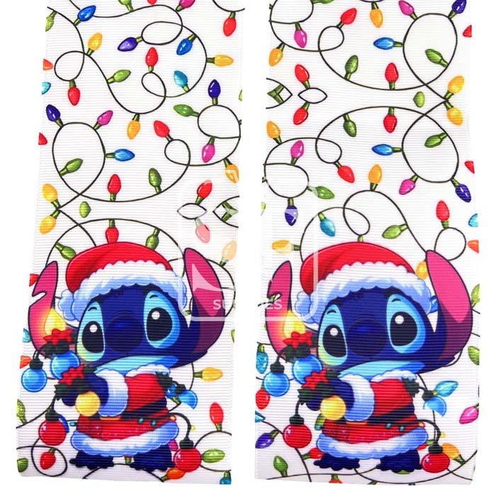 Tira Estampada 7.5cm Stitch Foquitos