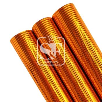 Tramo de Vinil Espejo Stripes Anaranjado