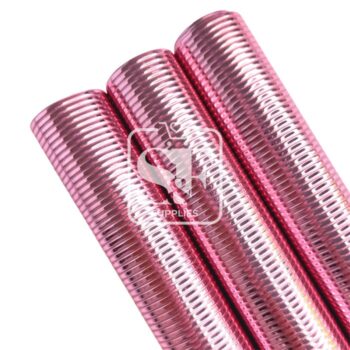 Tramo de Vinil Espejo Stripes Rosa Bebé