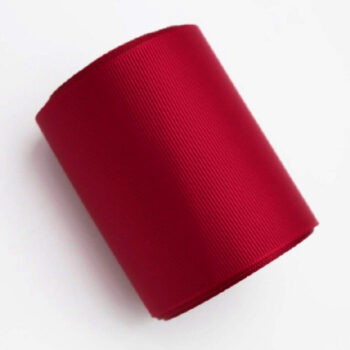 Yarda de Listón Acordonado 7.5cm Rojo Escarlata