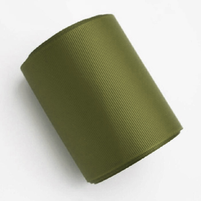 Yarda de Listón Acordonado 7.5cm Verde Musgo