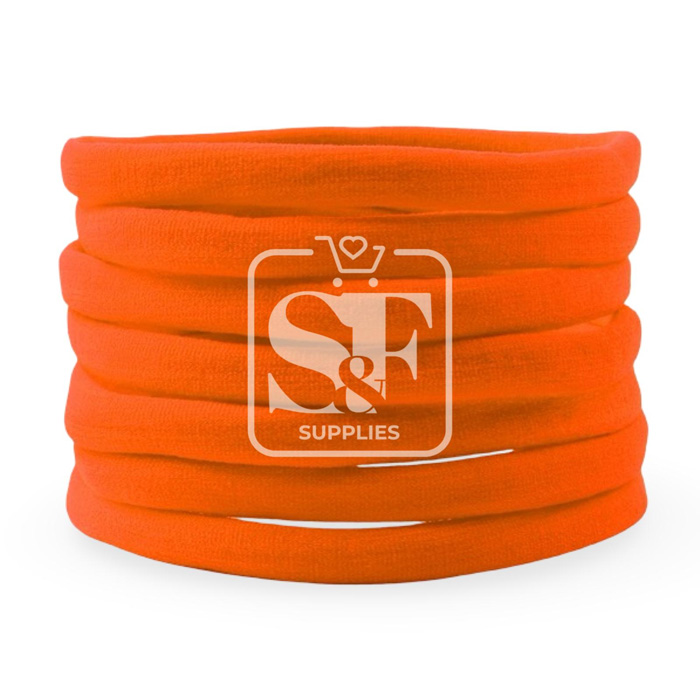 Bandita Elástica de Nylon Naranja Neón
